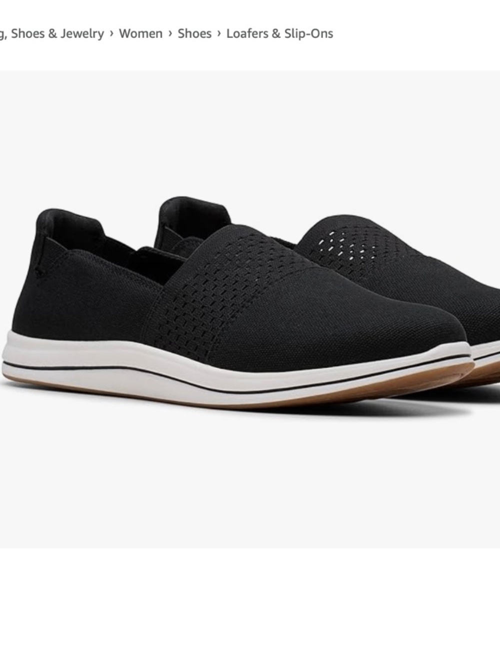 Clarks Breeze Vibe Slip-On Sneaker/Black/Size 9.5